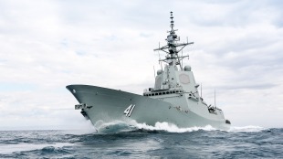 Guided missile destroyer HMAS Brisbane (DDG 41) 0