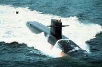 Nuclear submarine USS James Monroe (SSBN-622)