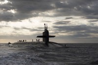 Nuclear submarine USS Rhode Island (SSBN-740)