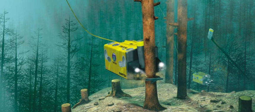 Подводный аппарат для резки деревьев SAWFISH