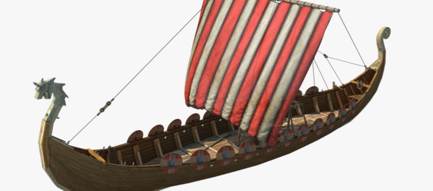 Боевой корабль викингов драккар