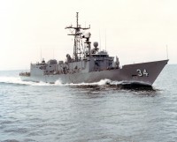 Guided missile frigate USS Aubrey Fitch (FFG-34)