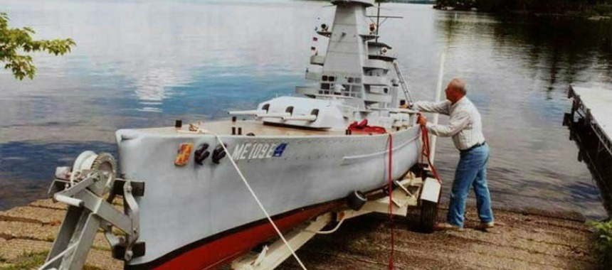 The real model of a pocket battleship Admiral Graf Spee