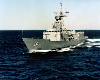 Guided missile frigate USS Clifton Sprague (FFG-16)