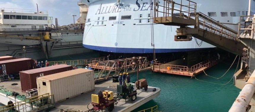 Продолжается строительство круизного лайнера «Allure of the Seas»