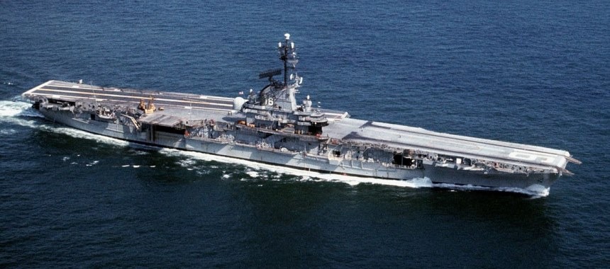 The aircraft carrier USS Lexington
