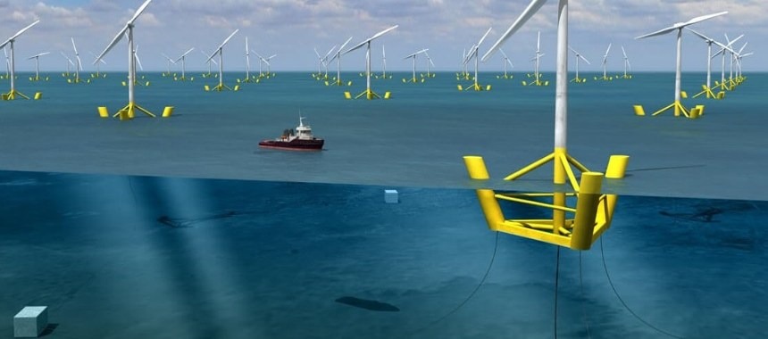 Франция создает плавучие ветряные турбины