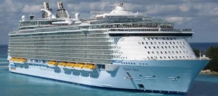 Liner-giant Oasis of the Seas passed the cruise company Royal Caribbean International