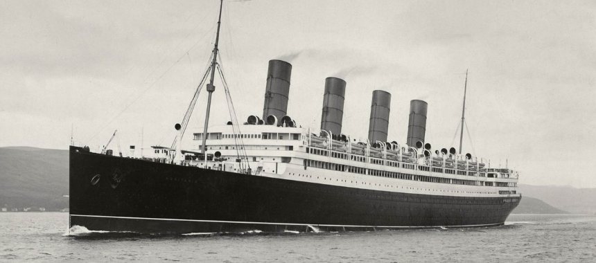 Роскошный океанский лайнер RMS Aquitania