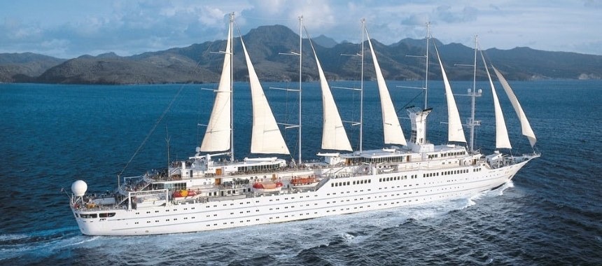 Морские круизы на парусных судах компании «Windstar Cruises» и «Club Med Cruises»