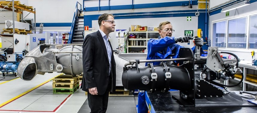 Производство водометных движителей на шведском заводе Kamewa компании Rolls-Royce