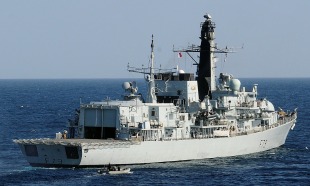 Guided missile frigate HMS Portland (F79) 1