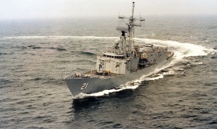 Guided missile frigate USS Flatley (FFG-21) 0