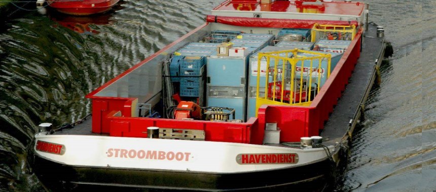 Современное электрическое судно Stroomboot