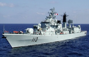 Guided missile destroyer Qingdao (DDG-113) 0