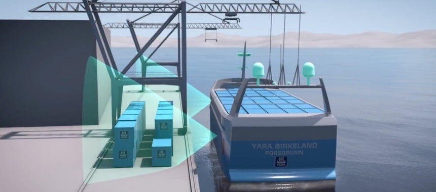 Морские грузоперевозки на автономном контейнеровозе