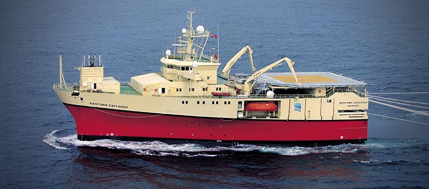 Первое в мире сейсмо-разведывательное судно Ramform Explorer