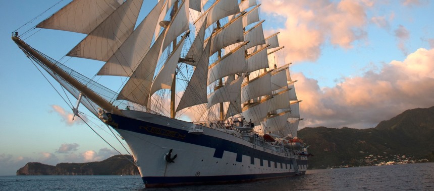 Luxury sailing ship