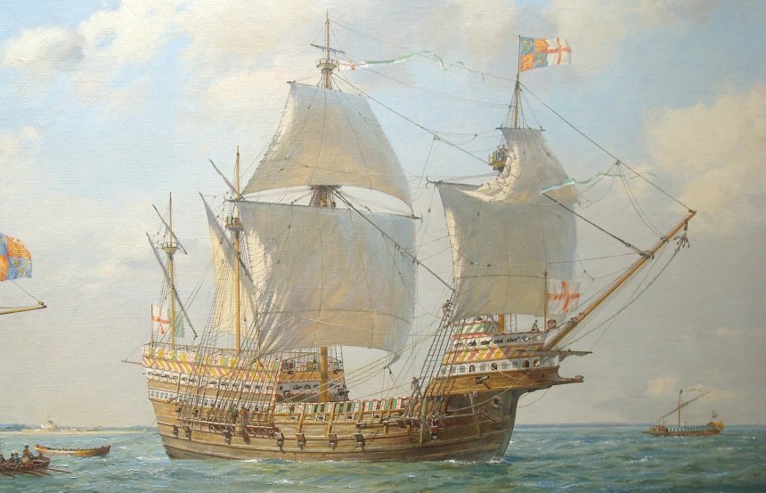 Флагманский корабль Генриха 8 HMS Mary Rose