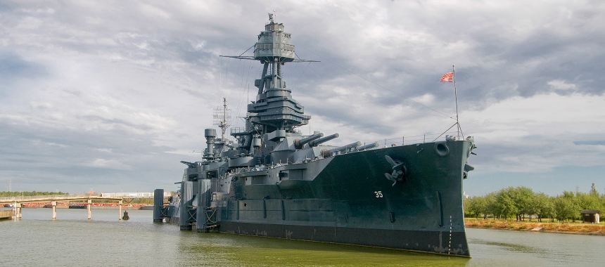 Линкор «Техас» древнейший уцелевший корабль своего времени