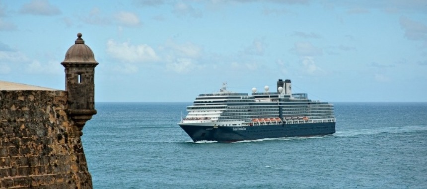 Eurodam liner in Puerto Rico