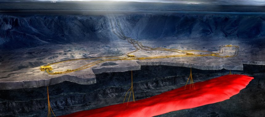 3D-изображение газового месторождения