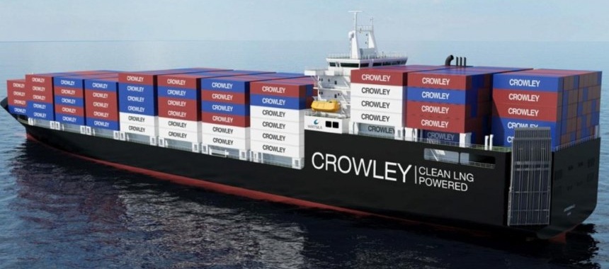 Первый в мире ролкер-контейнеровоз на СПГ