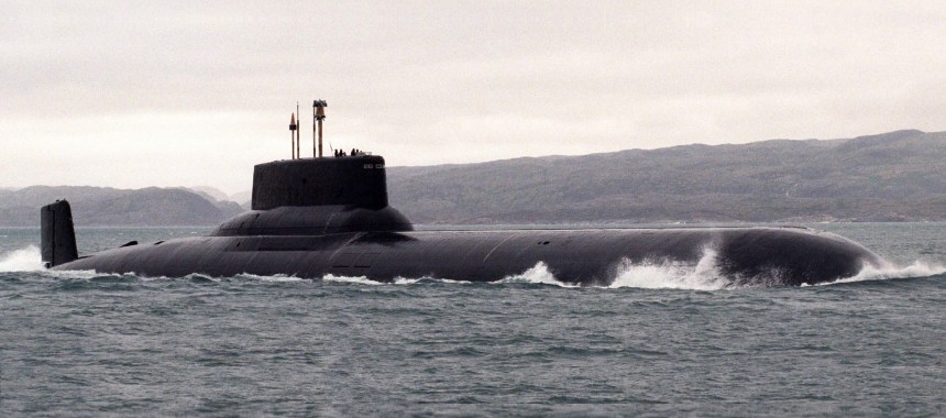 Российская стратегическая атомная субмарина Акула