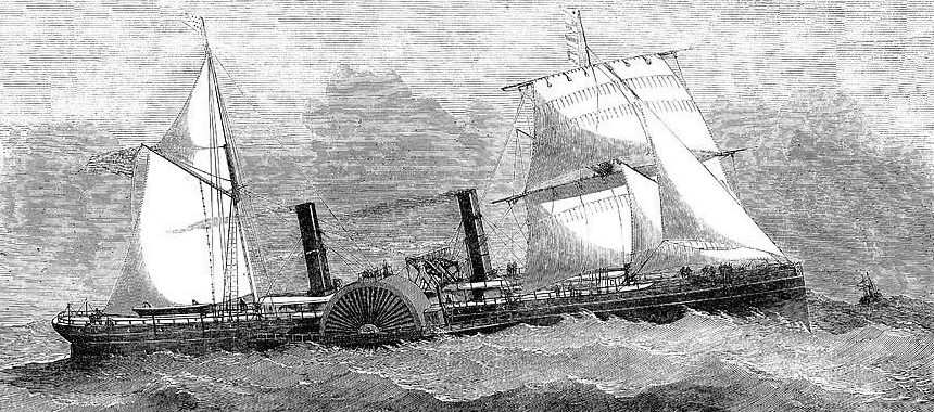 Пароходо-яхта The North Star владельцем которой был Вандербилд
