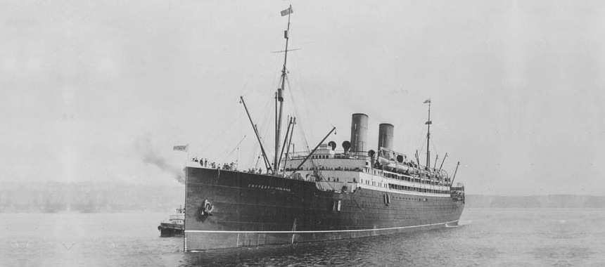 Пароход RMS Empress of Ireland