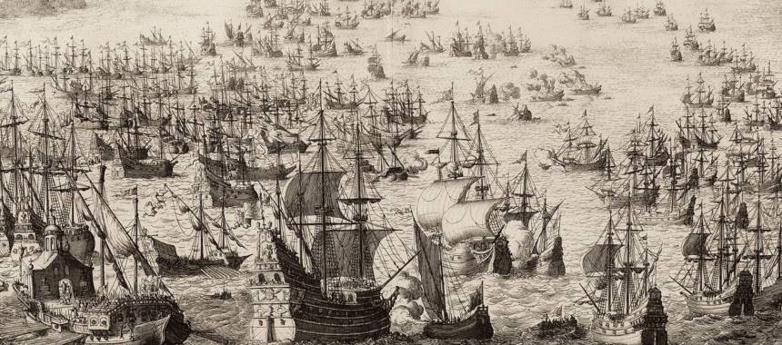 Испанская армада состояла из 160 кораблей
