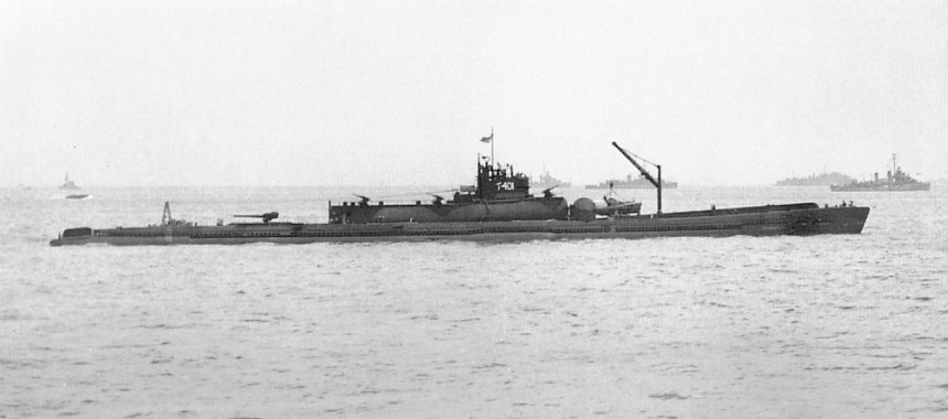 The submarine I-401 at sea