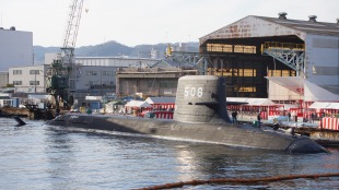 Diesel-electric submarine JS Sekiryū (SS 508) 2