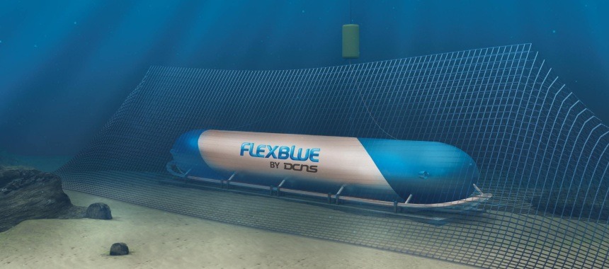 Французские ученые планируют запустить подводную атомную электростанцию «Flexblue»