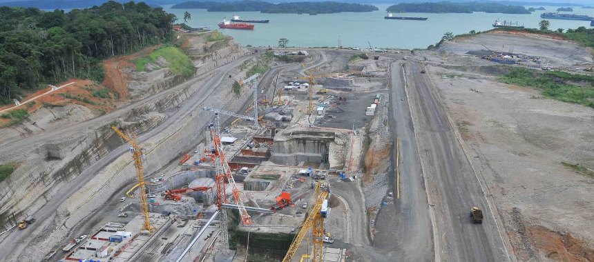 Строительство новой системы шлюзов Панамского канала