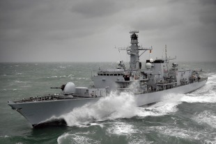 Guided missile frigate HMS Grafton (F80) 0