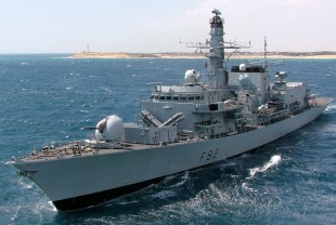 Guided missile frigate HMS Somerset (F82) 1