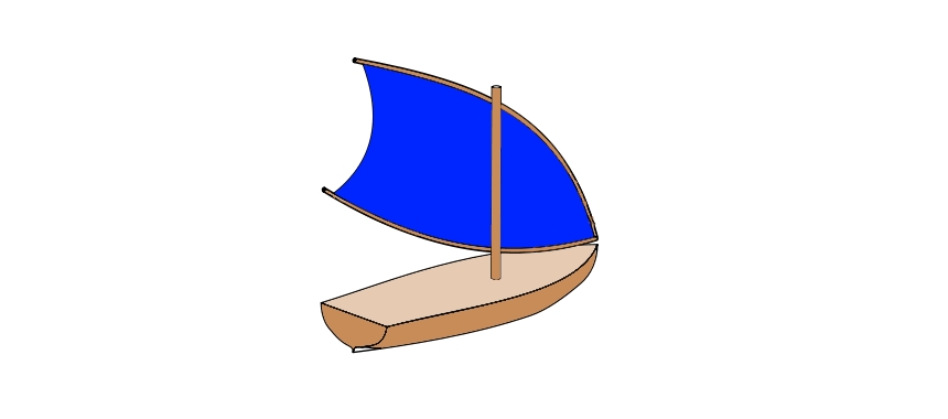 Океанический шпринтовый парус (Oceanic sprit sail)