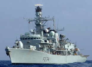 Guided missile frigate HMS Iron Duke (F234) 0