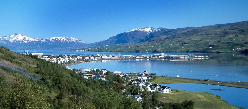 Исландский городок Сейдисфьордюр