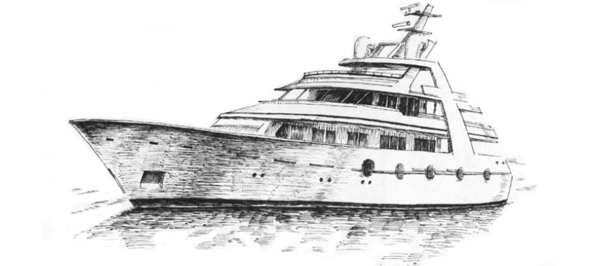 Как нарисовать корабль | Рисунок парусника карандашом