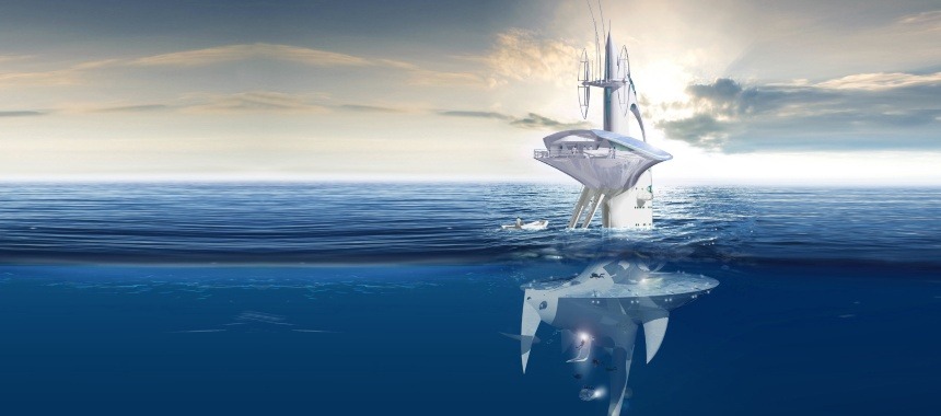 «SeaOrbiter» новая концепция вертикальных судов