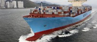The largest world container ship Emma Maersk