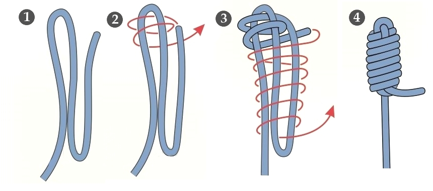 Эшафотный узел - heaving line knot