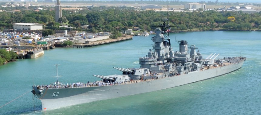 Re-shifting the battleship Missouri
