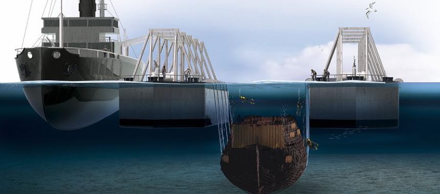 Схема подъема линкора Vasa