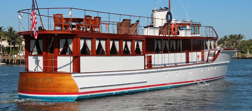 Президентская яхта Honey Fitz после реставрации