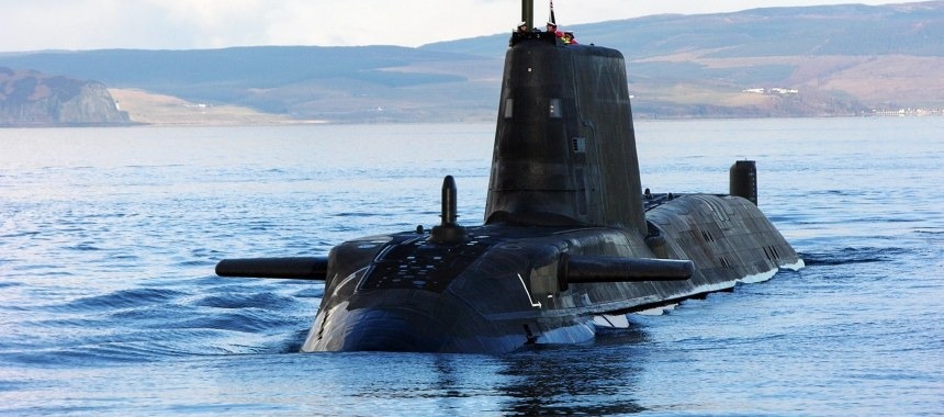 В пункт базирования прибыла первая современная атомная подводная лодка Королевского Британского флота «Astute»