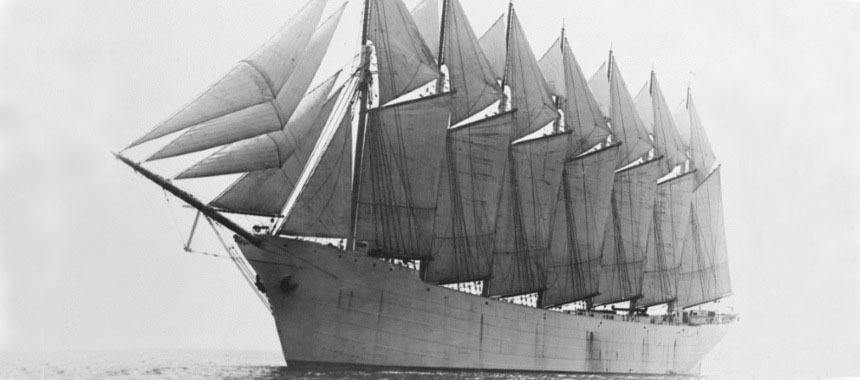Единственное в мире семимачтовое парусное судно «Тhоmаs W. Lawson»
