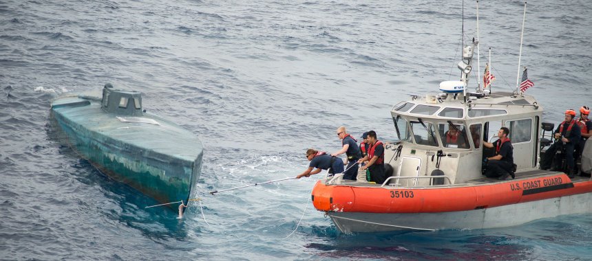 Типичная подводная лодка наркоторговцев